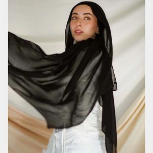 Vela Scarves black sesame bamboo hijab